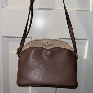 Kate Spade Chocolate and Beige Crossbody Bag